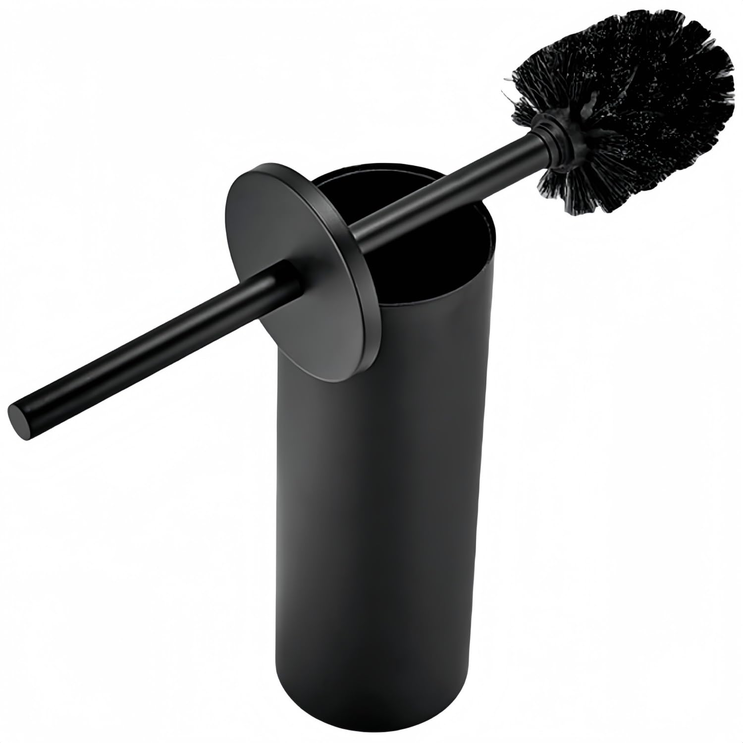 Standing Toilet Brush,Toilet Bowl Brush Holder Set,Bathroom Deep Cleaning Toilet Scrubber Rim Cleaner,304 Stainless Steel Toilet Clean Decorative