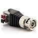 Produktbild zanasta BNC Stecker Terminalblock Connector zu 2 Pol Adapter, Kabel Verbinder mit Tastenklemme Schwarz-Grau