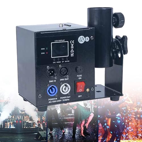 Máquina de confeti Máquina de cañón de confeti Lanzador de confeti eléctrico profesional con disparador de confeti remoto inalámbrico para eventos especiales, fiestas, clubes conciertos,SingleHead