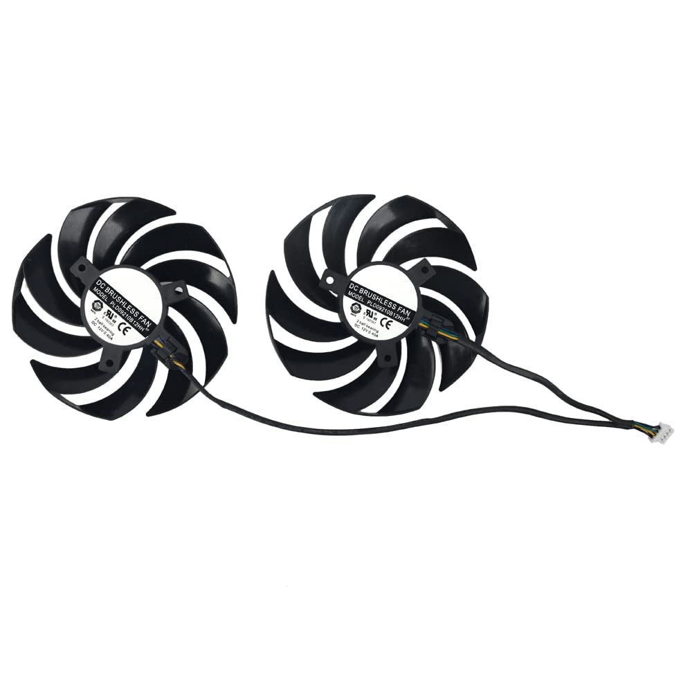 inRobert 90mm Ball Bearing Graphics Card Fan Replacement for MSI RTX 3060 3070 3080 Ti 3090 Gaming X Trio GPU PLD09210B12HH (2)