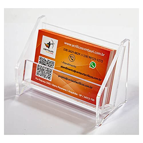Expositor Porta Cartão De Visitas Em Acrílico Premium 4mm