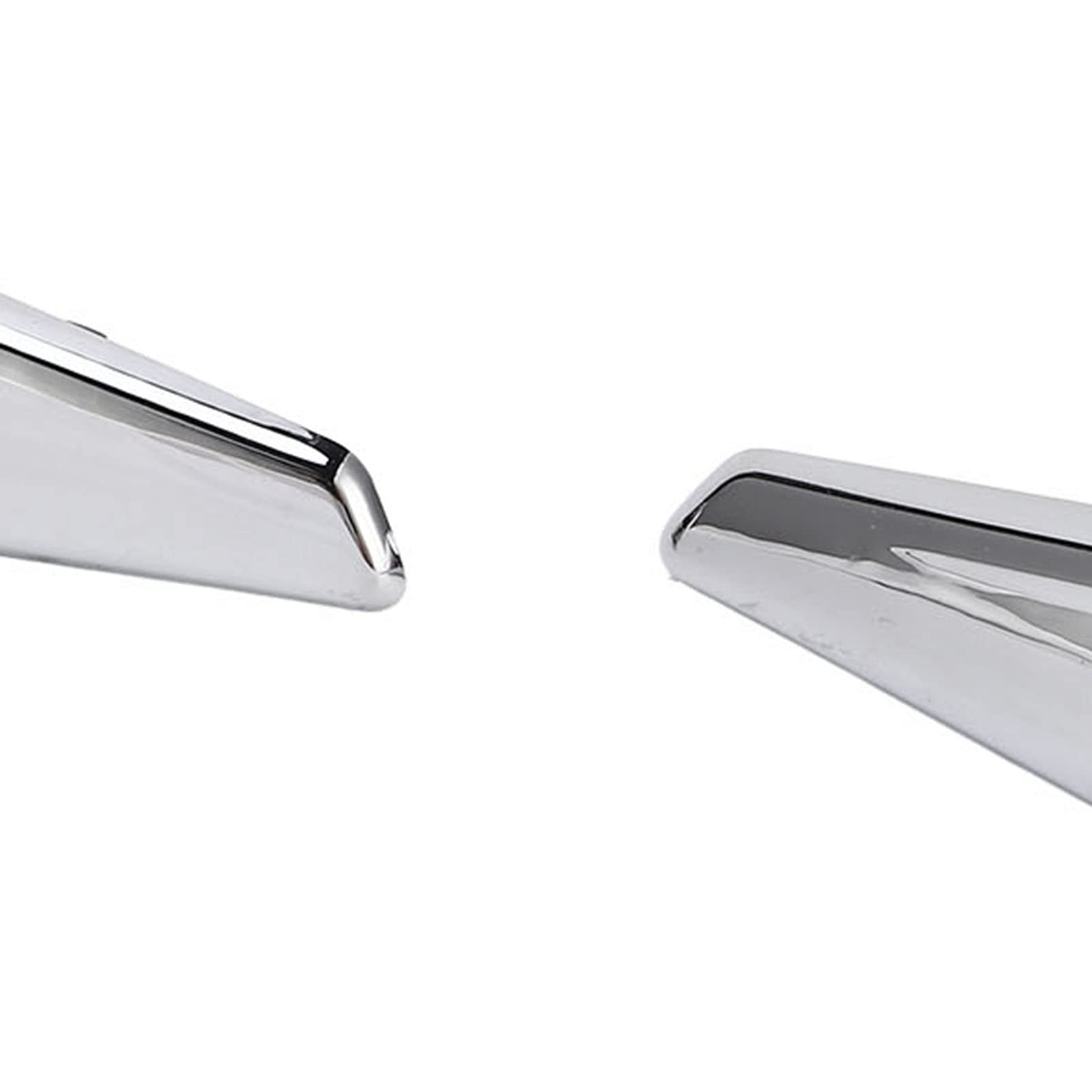 KIMISS Side Chrome Trim Finisher Marker, 2PCS Front Chrome Finisher 51117338569 Remplacement pour X3 X4 F25 F26 2013‑2017