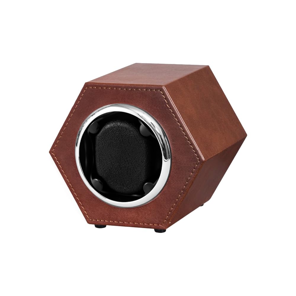 Watch Winders for Automatic Watches,Automatic Single Watch Winder with Quiet Japanese Motor,Memory Foam Pad for Women's and Men's Watches,USB Cable Powered