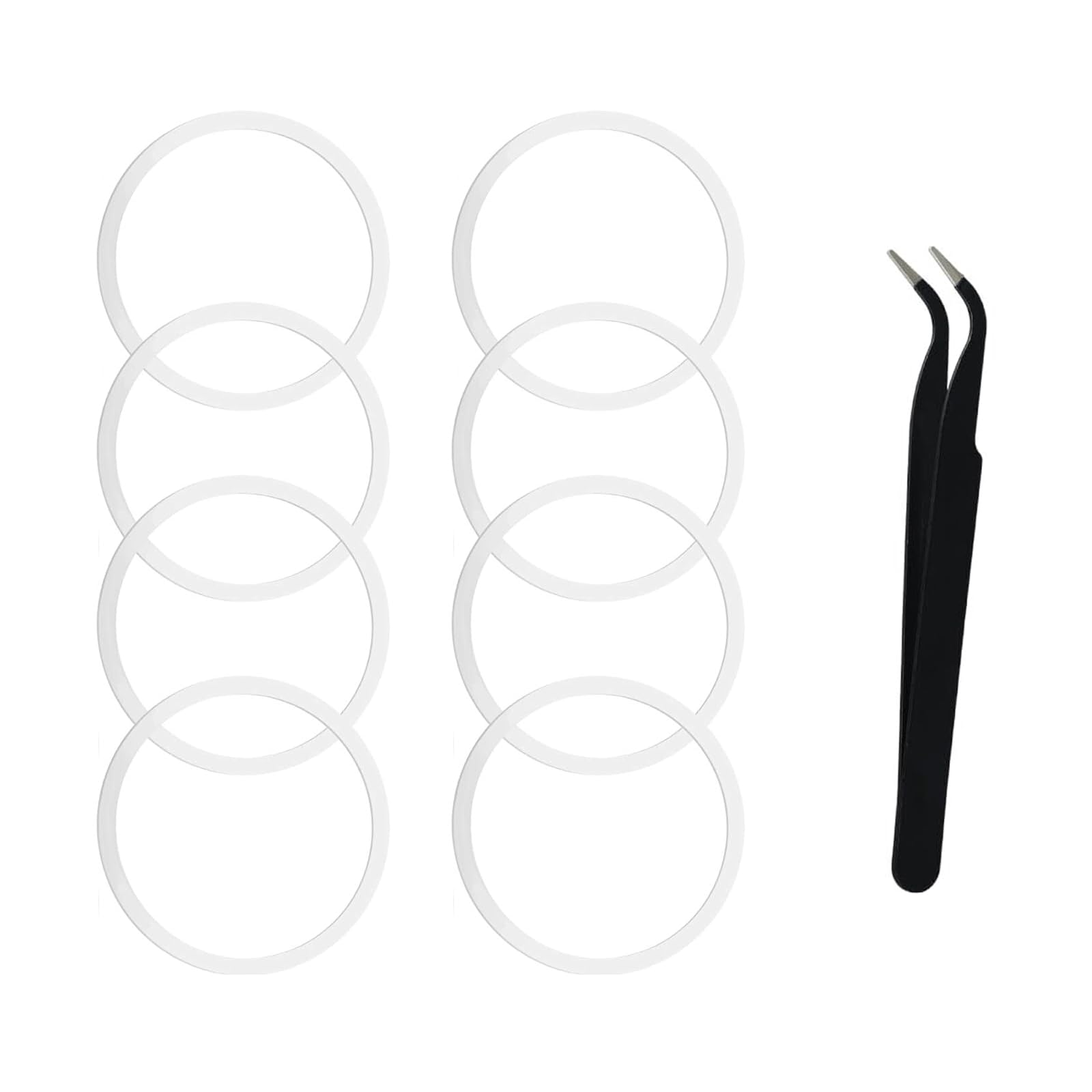 8 Pcs Replacement Gasket for Hydro Flask Wide Mouth Flip Lid Cap, for Hydro Gaskets Seals, Silicone Gasket O Ring for Water Bottle Lid, Rubber Seal Stoppers for Hydroflask Gasket Seal Rings+Tweezer-image-20
