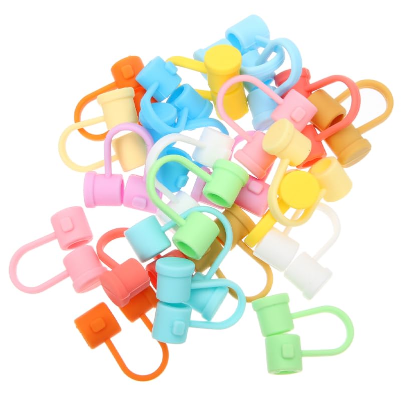 Tapas de silicona para pitillos 30 piezas reutilizables miniatura 1