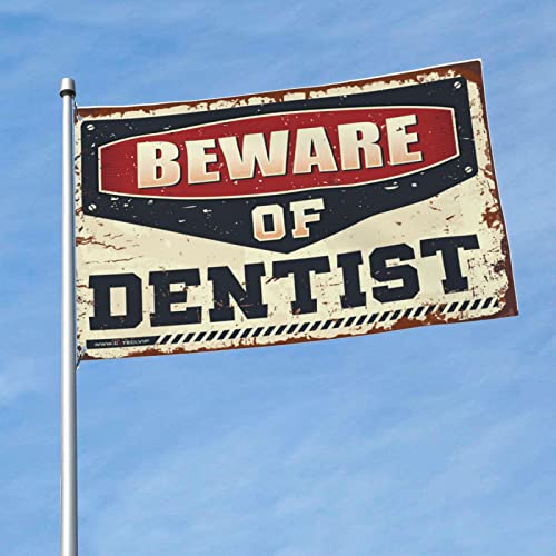 Drapeau de dentiste 152x244 résistant aux intempéries pour patio et extérieur