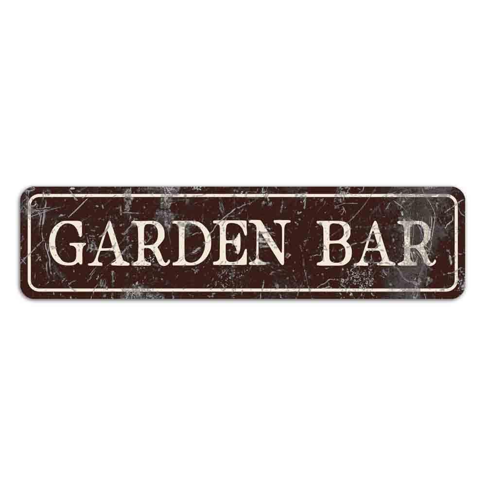 Peiyeety A005 Vintage Metal Tin Sign Decorative Wall Art Garden Bar Themed Sign, Rustic Style, Durable Waterproof Rustproof, For Home, Backyard, Patio, Easy To Mount, 4X16 Inch