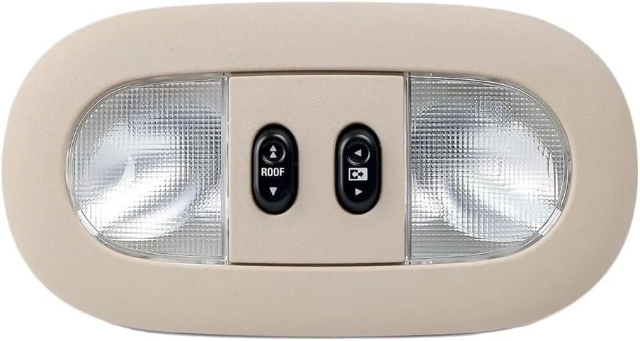 Overhead Console With LED Dome Map Light And Sunroof Switch Compatible For Ford F150 2004-2008, Fit With OEM Part Numbers 7L3Z-18519A70-BC/BA/AC/AA