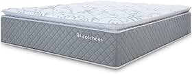 Colchão King Molas Ensacadas Premium Pillow Top Sleep 193x203cm BF Colchões