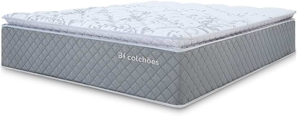 Colchão Queen Molas Ensacadas Premium Pillow Top Sleep 158x198cm BF Colchões