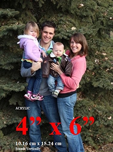 Acrylic 4" X 6" Picture Frame/Tabletop Photo Stand