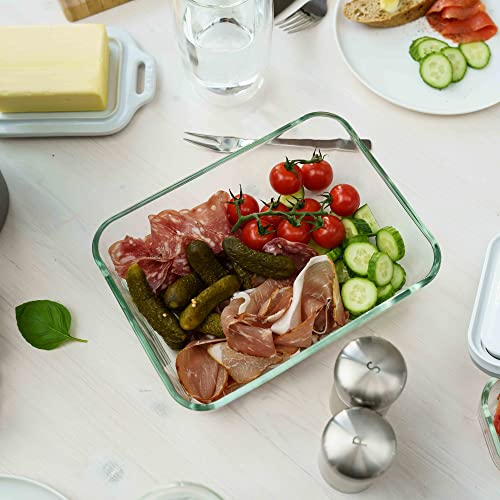 Image of ZWILLING Fresh & Save Airtight Glass Food Storage Containers with Lids, Meal Prep Containers, One Size, La Mer