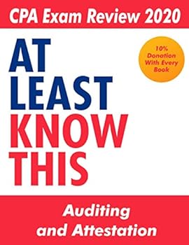 Paperback CPA Exam Review 2020 - At Least Know This - Auditing and Attestation Book