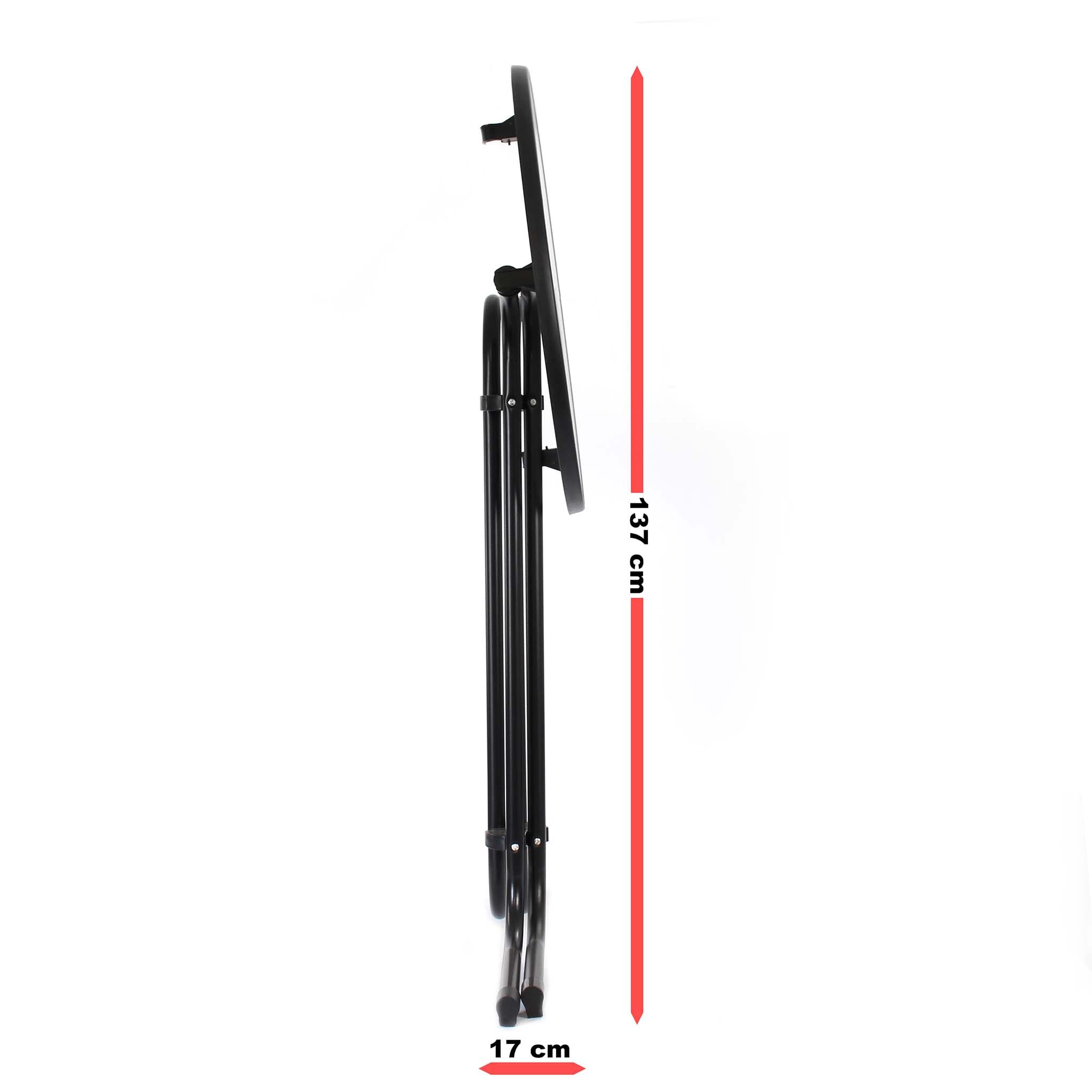 Statafel metaal met 80 cm rond tafelblad
