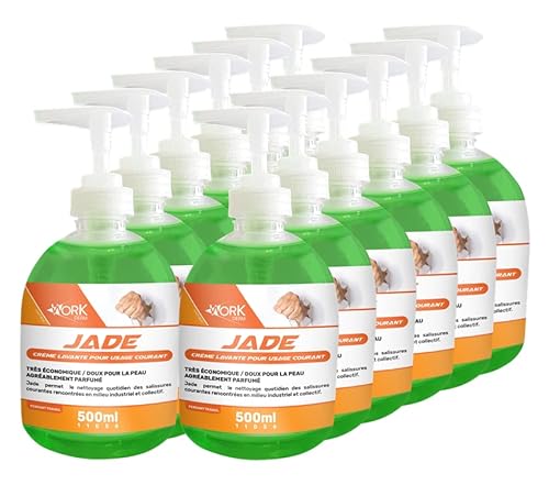 Workderm - Savons mains 500 ml - lavage main fréquent Industrie - Lot de 10 + 2 gratuits Cover