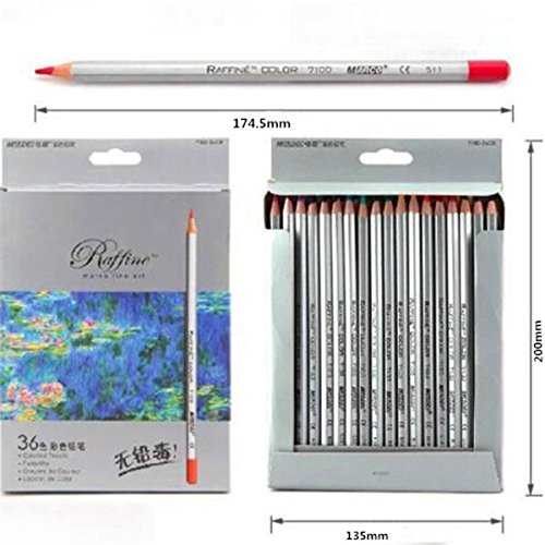 VIDOO 72 Farbe Kunst Zeichnung Öl Ungiftige Bleistifte Set Für Künstler Skizze