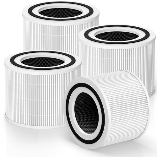 Image of 240 Filter Replacement for Puroair 240 Air Purifier, 240 Filter for Puro, High-efficiency Activated Carbon, 4 Pack, White