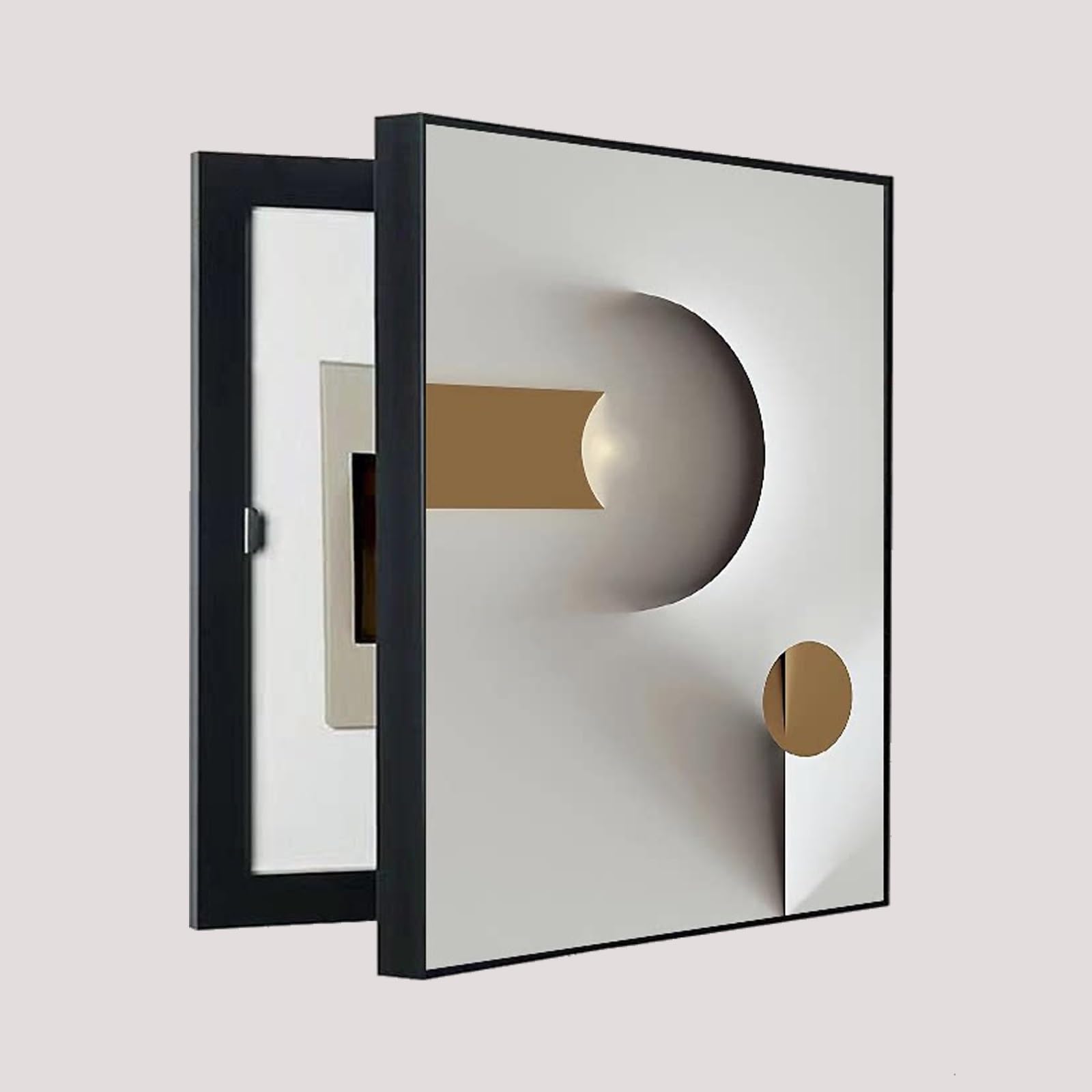 Boîte de compteur électrique décoration cachée 40x50cm cadre aimanté