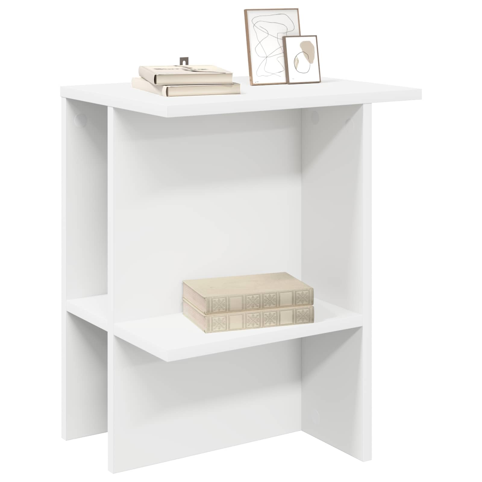 Amazon.co.jp: vidaXL Coffee Table, White, 15.7 x 11.8 x 19.3