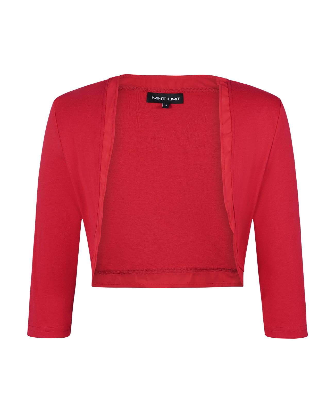 MINTLIMIT Cardigan court ouvert pour femme - Manches 3/4 - Boléro léger - Élégant et décontracté - Cardigan festif