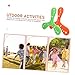 Abaodam 2Pcs Soft Triangle Boomerangs Safe Flying Playthings for Outdoor Fun Bright Colors for Easy Spotting for Park and Beach Activities