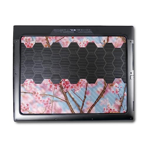 Image of MightySkins Carbon Fiber Skin Compatible With Alienware M18 R1 (2023) Full Wrap Kit - Cherry On Sky | Protective, Durable Textured Carbon Fiber Finish | Easy To Apply & Change Styles | Made in the USA