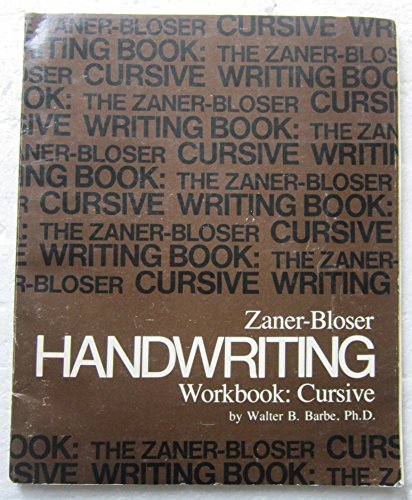 Zaner-Bloser Handwriting Workbook: Cursive 0883090988 Book Cover