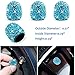 ToBeQueen 15 Pack Blue Bling Car Accessories Set for Women,Blue Bling Headrest Collars,Blue USB Car Charger,Blue Car Hooks,Blue Bling Car Coasters,Blue Bling Tire Caps,Blue Car Bling Rings(Blue)