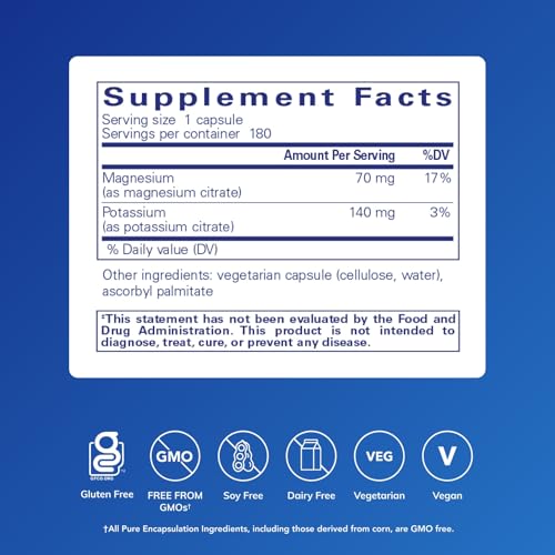 Pure Encapsulations Potassium Magnesium Citrate