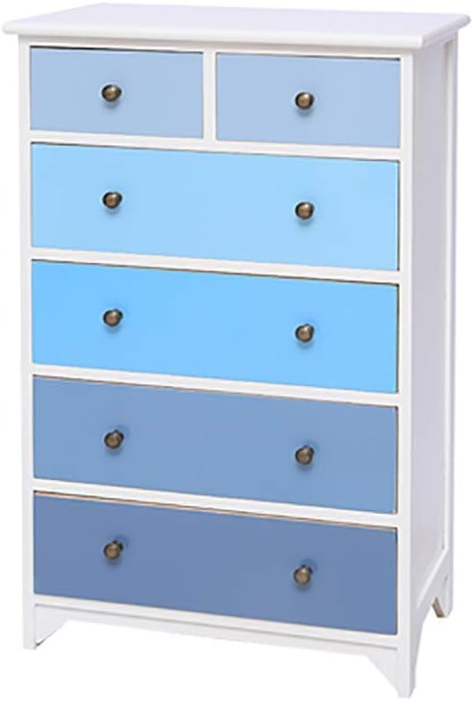 Multifunction Office Storage File Cabinet-File Rack,Locker Storage Box Bedside Cabinet Sundries Cabinet Solid Wood 6 Drawers Bedroom Living Room Drawer Type High Capacity 3 Colors Available,C