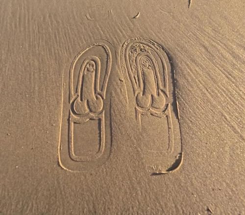 Hidden Shaped Flops, Funny Flip Flops, Spoof Funny Novelty Men's Beach Anti-slip Sandals, Creative Novelty Gag Gifts for Adults Men4