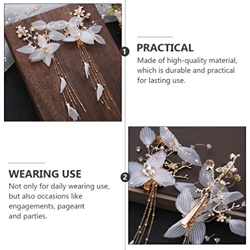 Minkissy Accesorios Para 2pcs Chinese Traditional Style Hair Clip Hanfu Classical Tassel Hairpin Hair Accessories Hanfu Hair Accessories - Image 4
