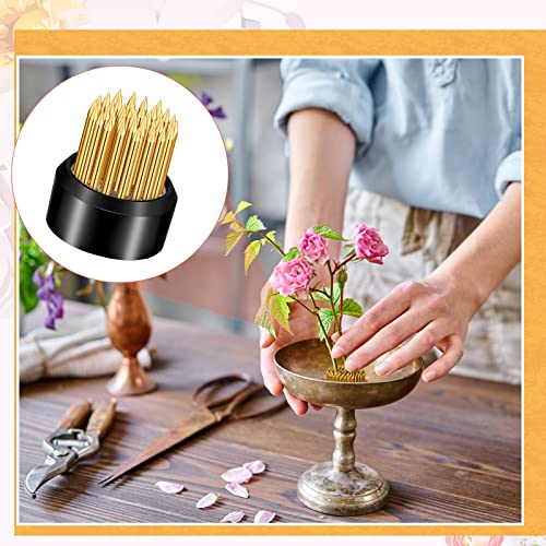24 Pieces Flower Frogs For Arrangements Flower Arranger Flower Pin Holder Fixed Tools For Floral Plant Small Vase Ikebana Decoration Supplies, Gold 0.91 Inch, 1.02 Inch, 1.34 Inch #TOP4