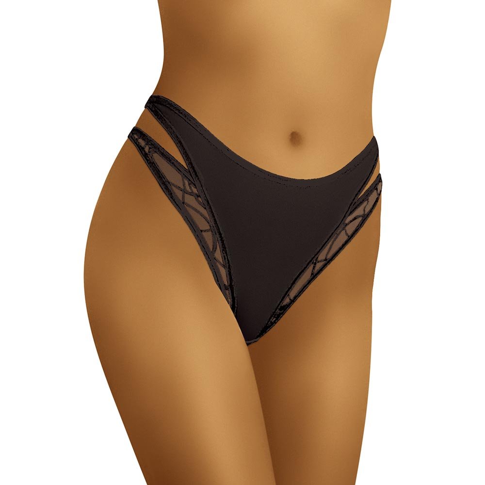 Wolbar Womens Midi Briefs WB88, Black,M