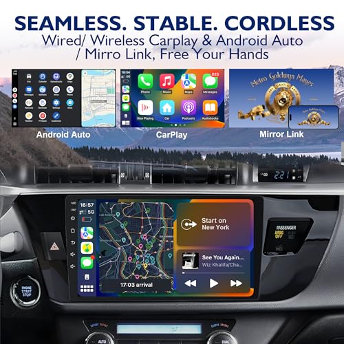 Radio para Toyota Corolla 2014-2016 con pantalla táctil 10" OLED miniatura 4