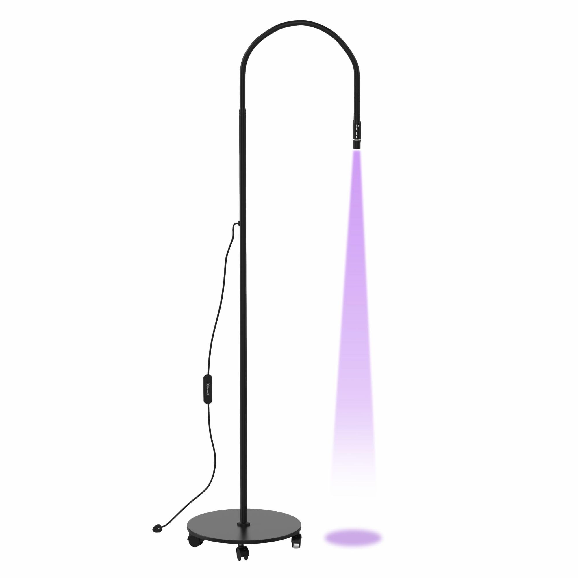 AURA Monaco | Beam Light UV Lash System S8 Complete Set – Profi-Set für UV-Wimpernverlängerung mit UV-LED-Lampe, Super Fast Kleber, Schutzbrille, Pads & Fußpedal – inkl.