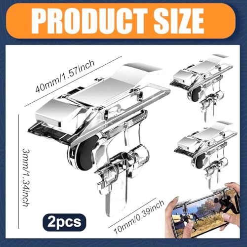 Mobile Controller Handy 6 Triggers 1 Paar Handy-Spiel Joystick Feuer Aim-Taste Auslöser R11 Shooter Metallschlüssel Gamepad Ersatz
