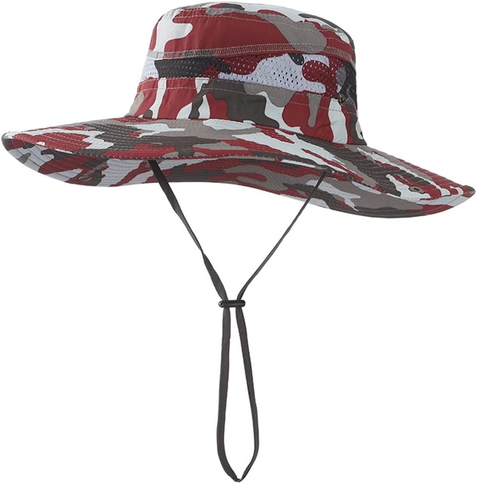 Hat Men's Outdoor Sun Large Eaves Sunscreen Fishing Camouflage Fisherman's