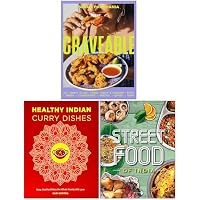 Craveable All I want to eat big flavours for every mood, Healthy Indian Curry Dishes, Fresh & Easy Indian Street Food 3 Books Collection Set