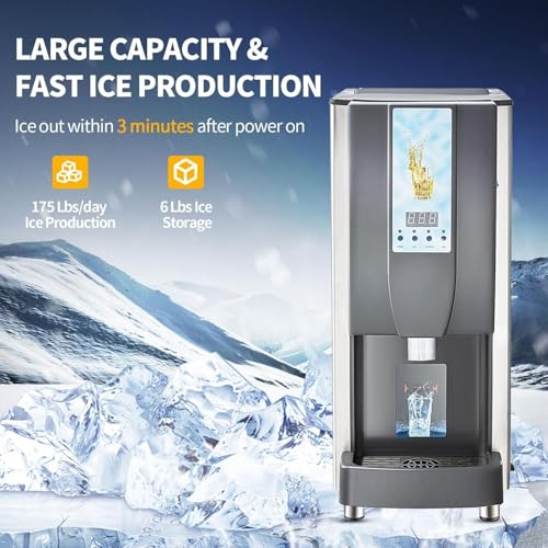 Fabricadora de hielo comercial sobremesa, 175 lbs/24h miniatura 2