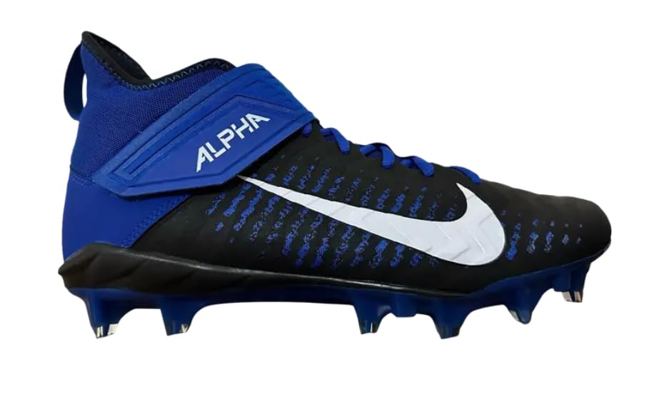 Image of Nike Men's Alpha Menace Pro 2 D Football Cleats - Black /White,7M US