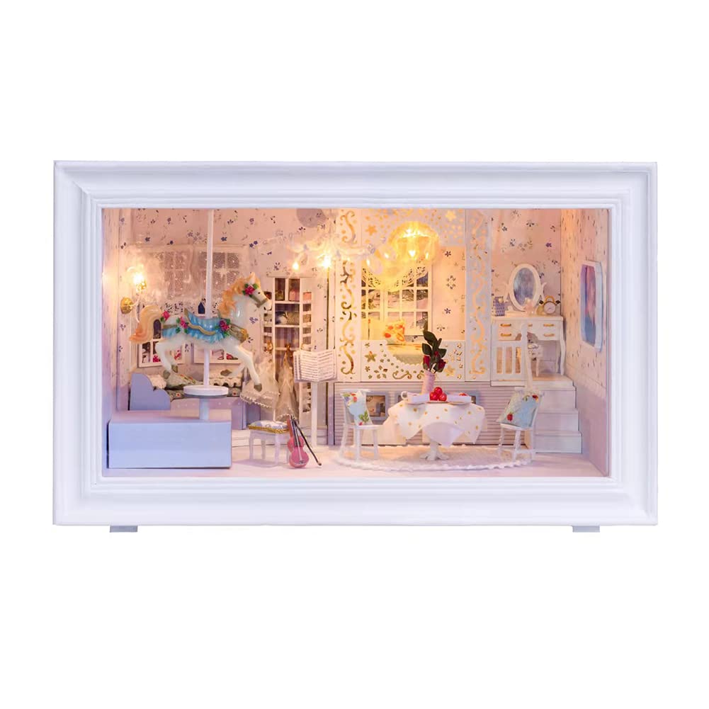 Amazon | DIY ミニチュアドールハウスキット シャドーボックス