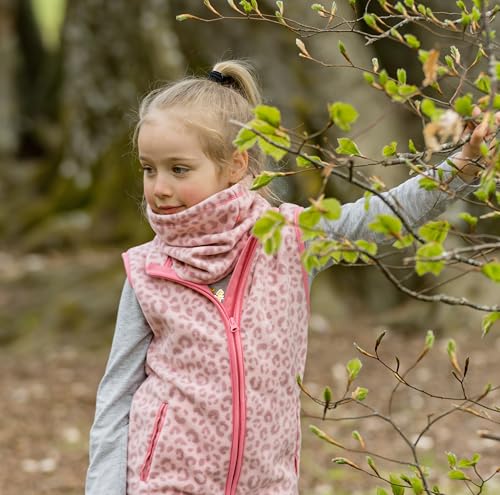 Playshoes Unisex Kinder Fleece-Schlauchschal Winter-Schal, Leo, one size