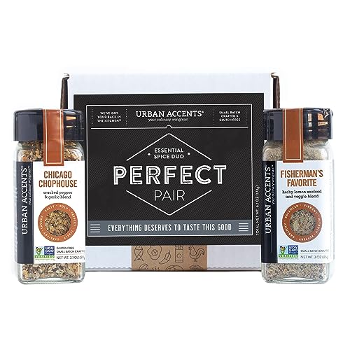 Urban Accents PERFECT PAIR, Essential Gourmet Spices Gift Set (Set of 2) - Two All Natural Versatile...