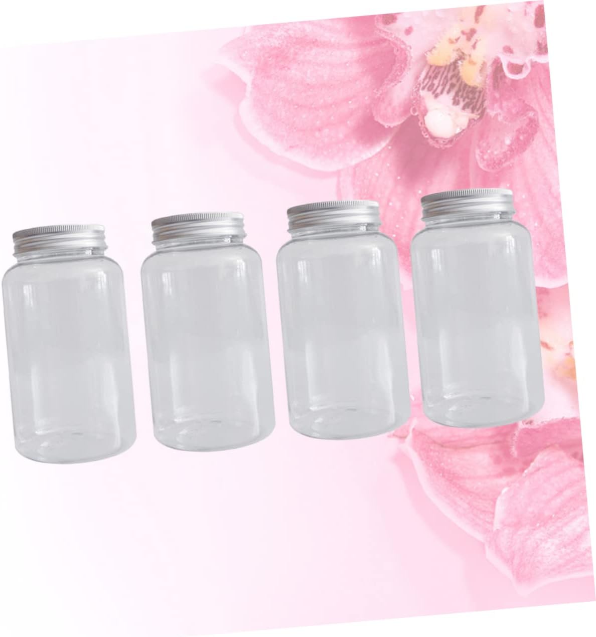 10pcs Milk Tea Bottle Aluminum Lid Food-grade Plastic Thicken Portable