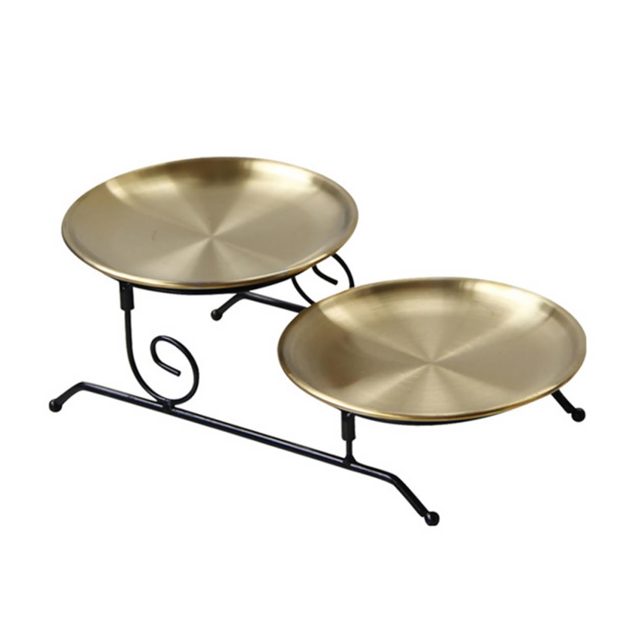 COLLBATH 1pc Iron Cake Stand Cake Stand with Dome Dessert Table Display Appetizers Serving Stand Pastry Serving Platte Utensil Tray Pastry Stand Cake Display Stand Snack Cakes Candy Golden
