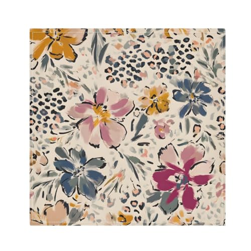 Servilletas de Tela Vintage Flower 20 x 20 Pulgadas 4 piezas miniatura 1