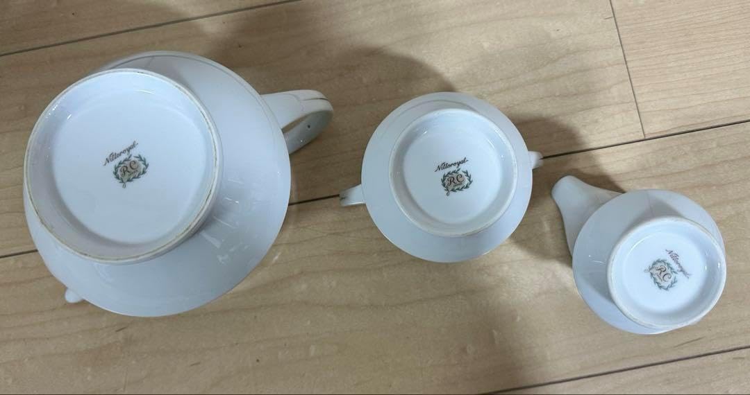 ノリタケ RC印 薔薇 ティーセット １5点 ポット カップ＆ソーサー