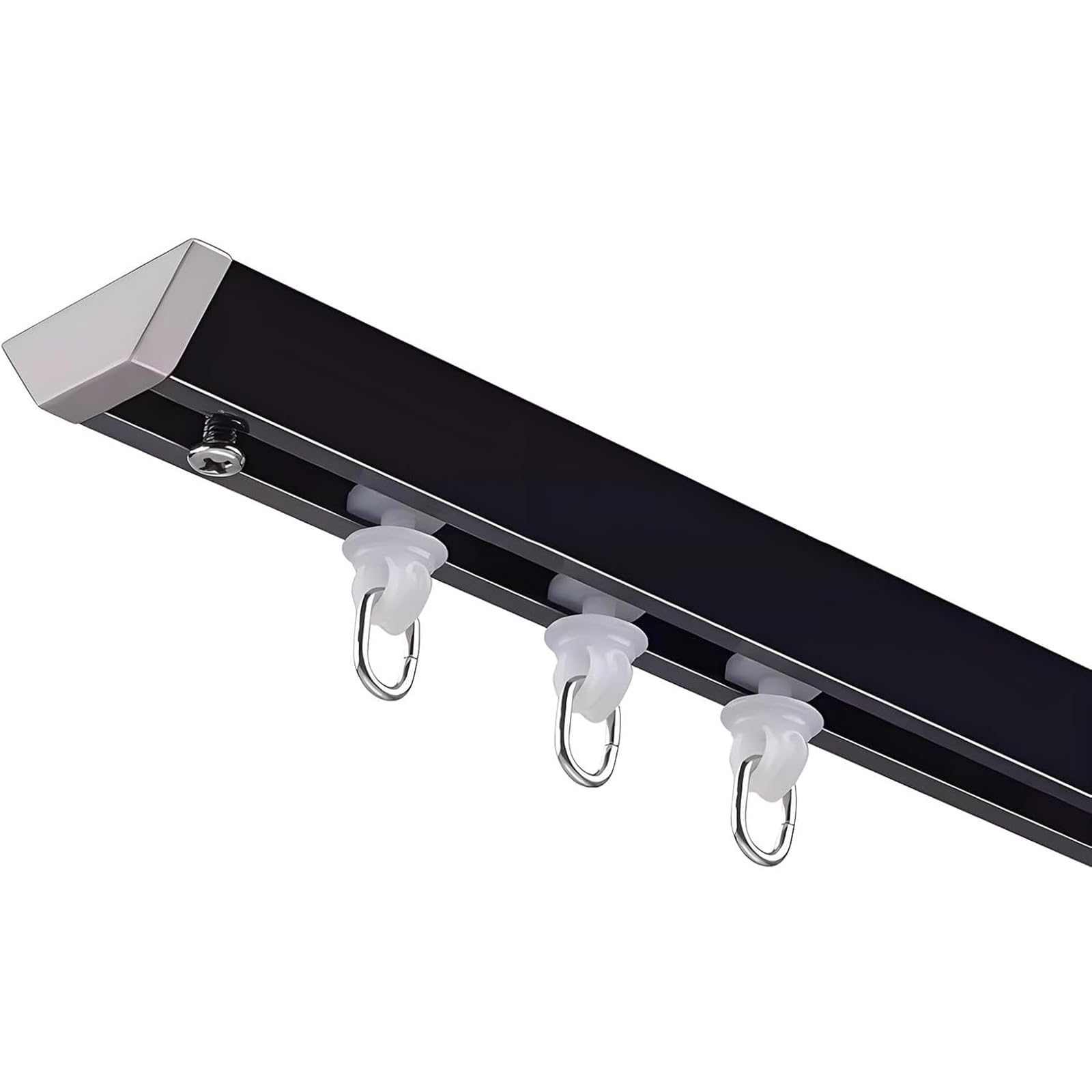 Binario per tenda da soffitto, ultra sottile, a forma di V, per soluzioni discrete e moderne per casa e ufficio