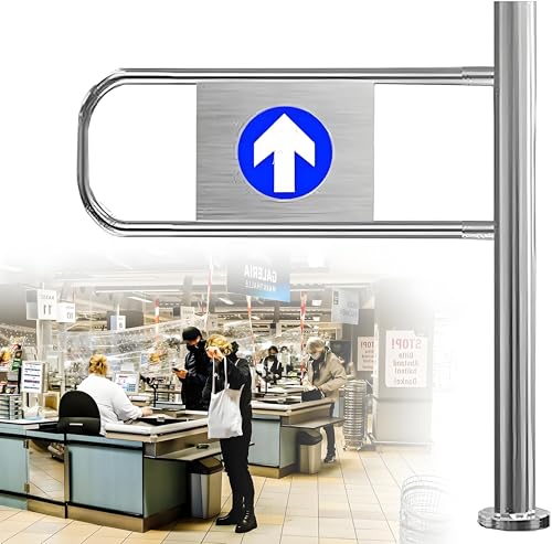 Portillon de sécurité automatique pour allées de supermarchés